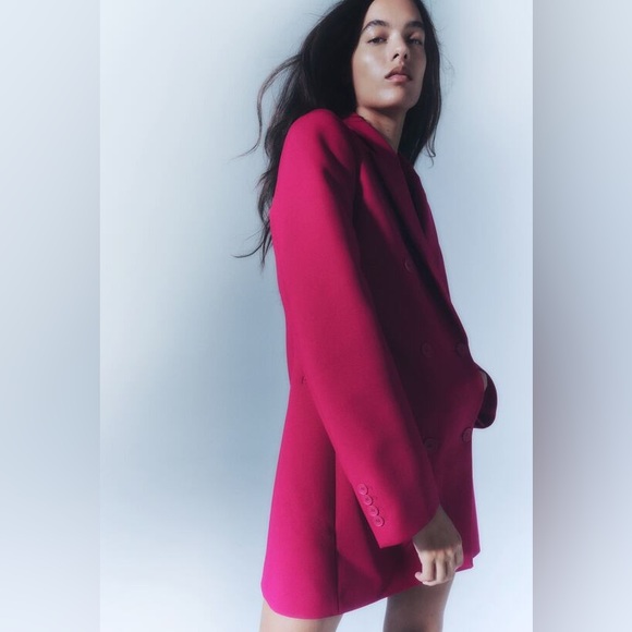 Zara Double BREASTED BLAZER DRESS NWT S - Picture 15 of 16